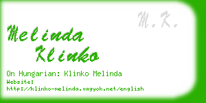melinda klinko business card